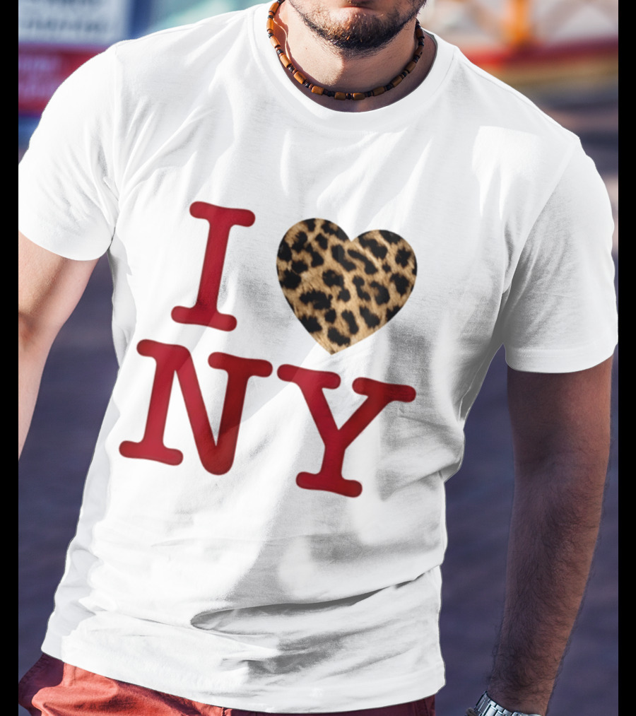 Latto Crave I Heart NY Leopard T-Shirt