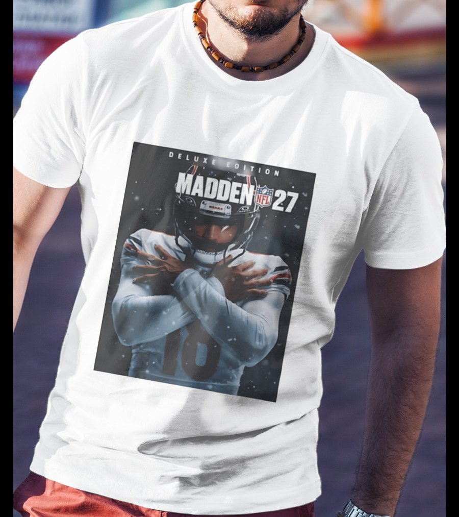 Madden NFL 27 Deluxe Edition Caleb Williams Bears 18 T-Shirt