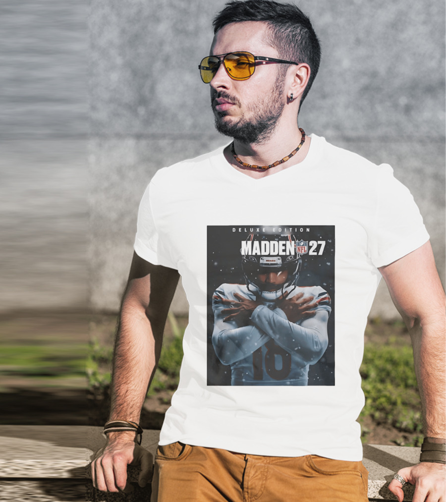 Madden NFL 27 Deluxe Edition Caleb Williams Bears 18 T-Shirt