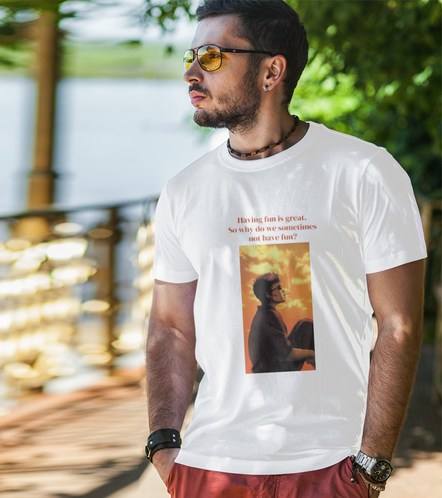 Hasegawa Taizou Reflecting On Why Having Fun Isn't Always Easy T-Shirt