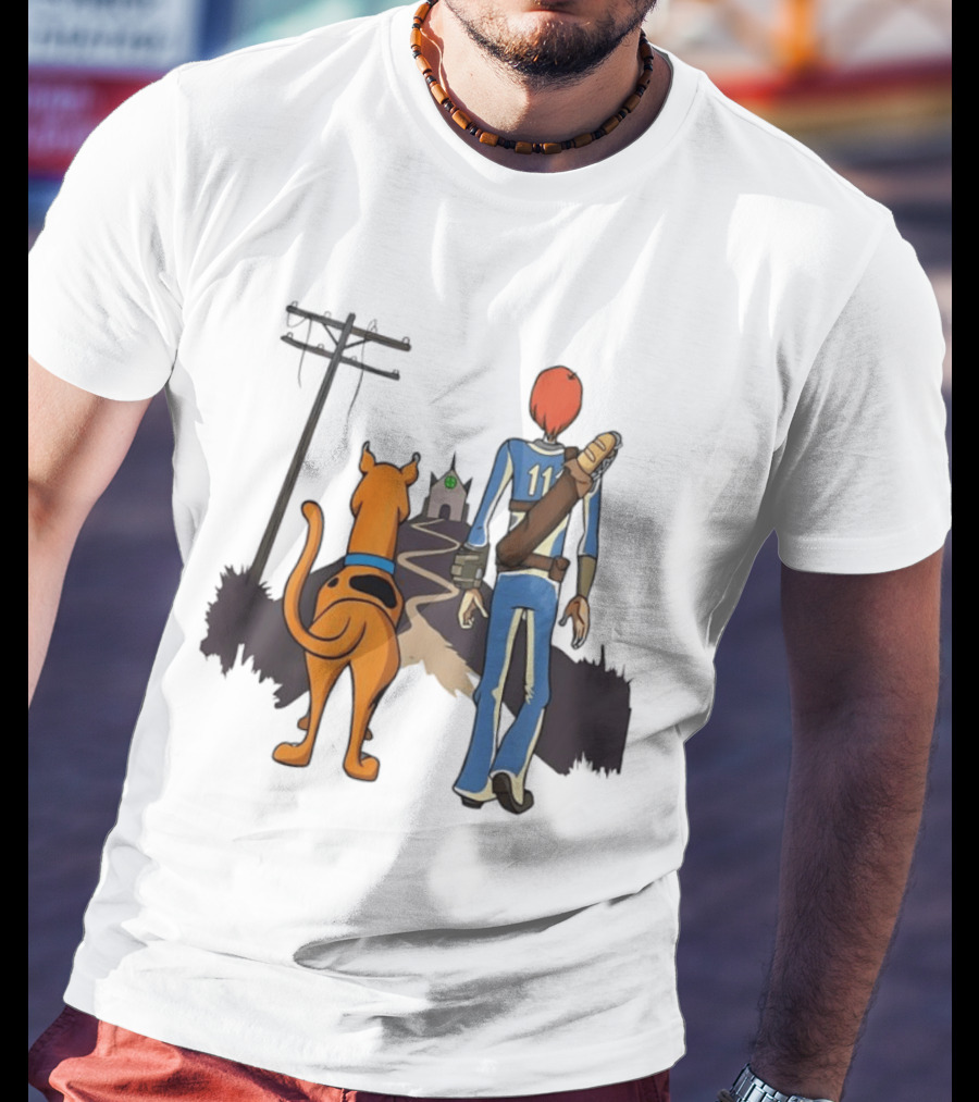 Scooby Doo Shaggy Rogers Fallout Vault Dweller Adventure T-Shirt