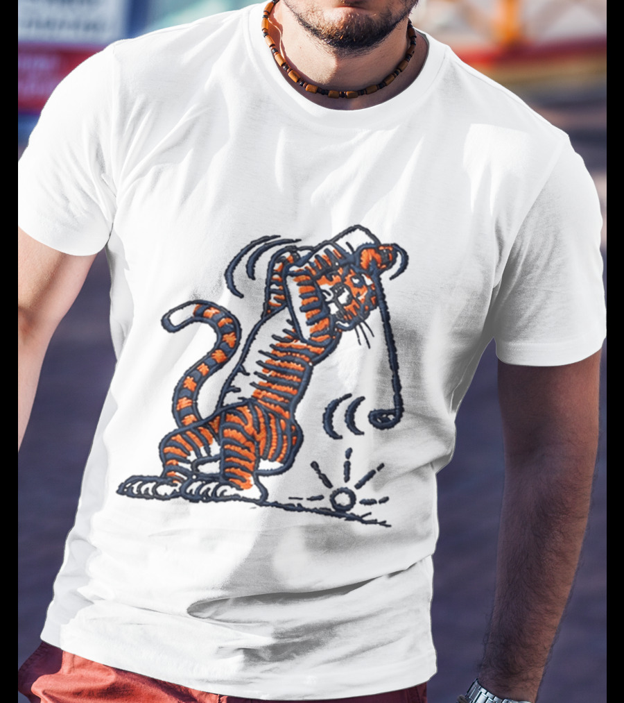 Auburn Swinging Tiger Embroidery Golf Hat Auburn University T-Shirt