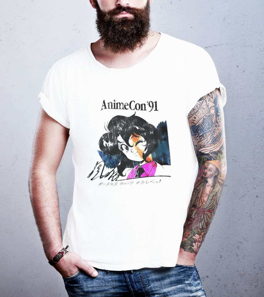 AnimeCon '91 Rally Vincent Gunsmith Cats Manga T-Shirt