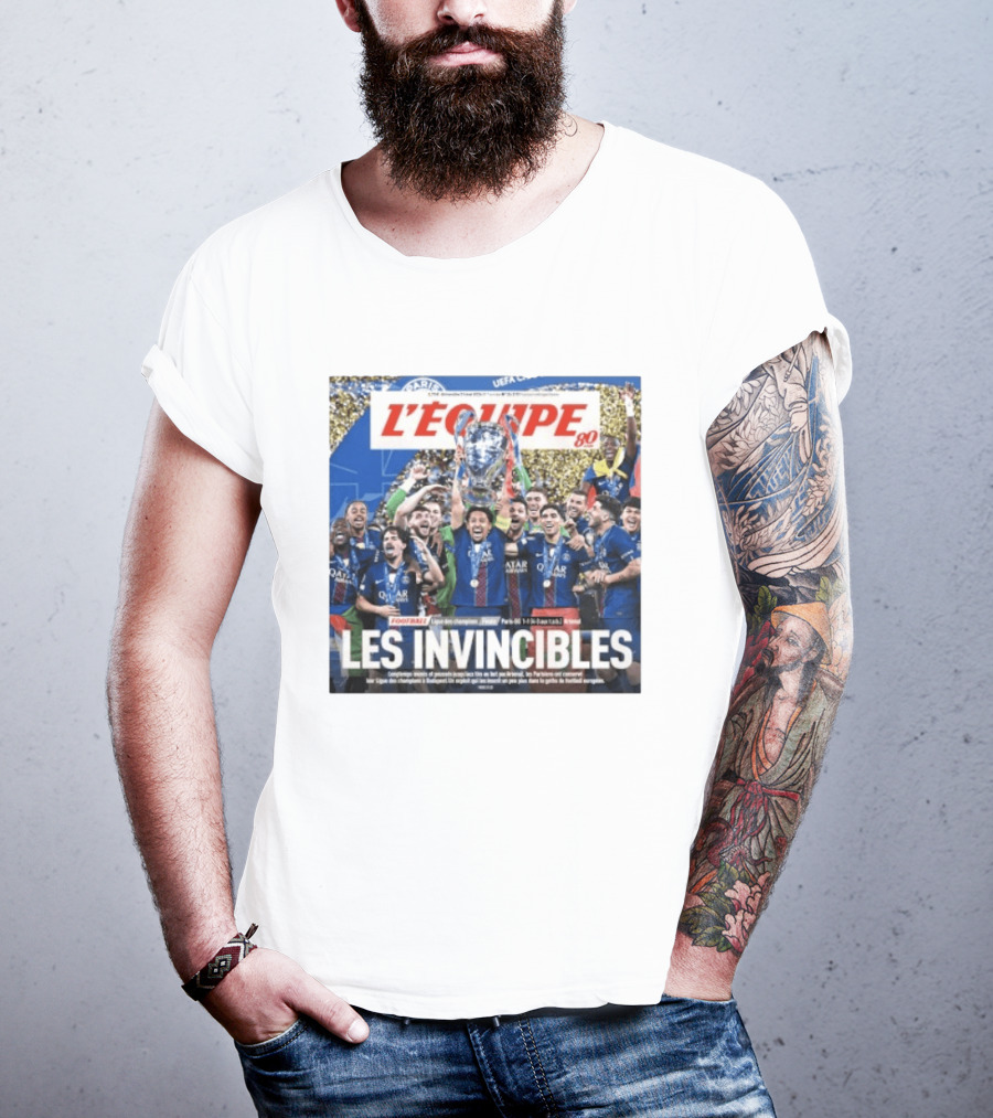 L'Équipe 80 Les Invincibles Football Ligue Des Champions T-Shirt