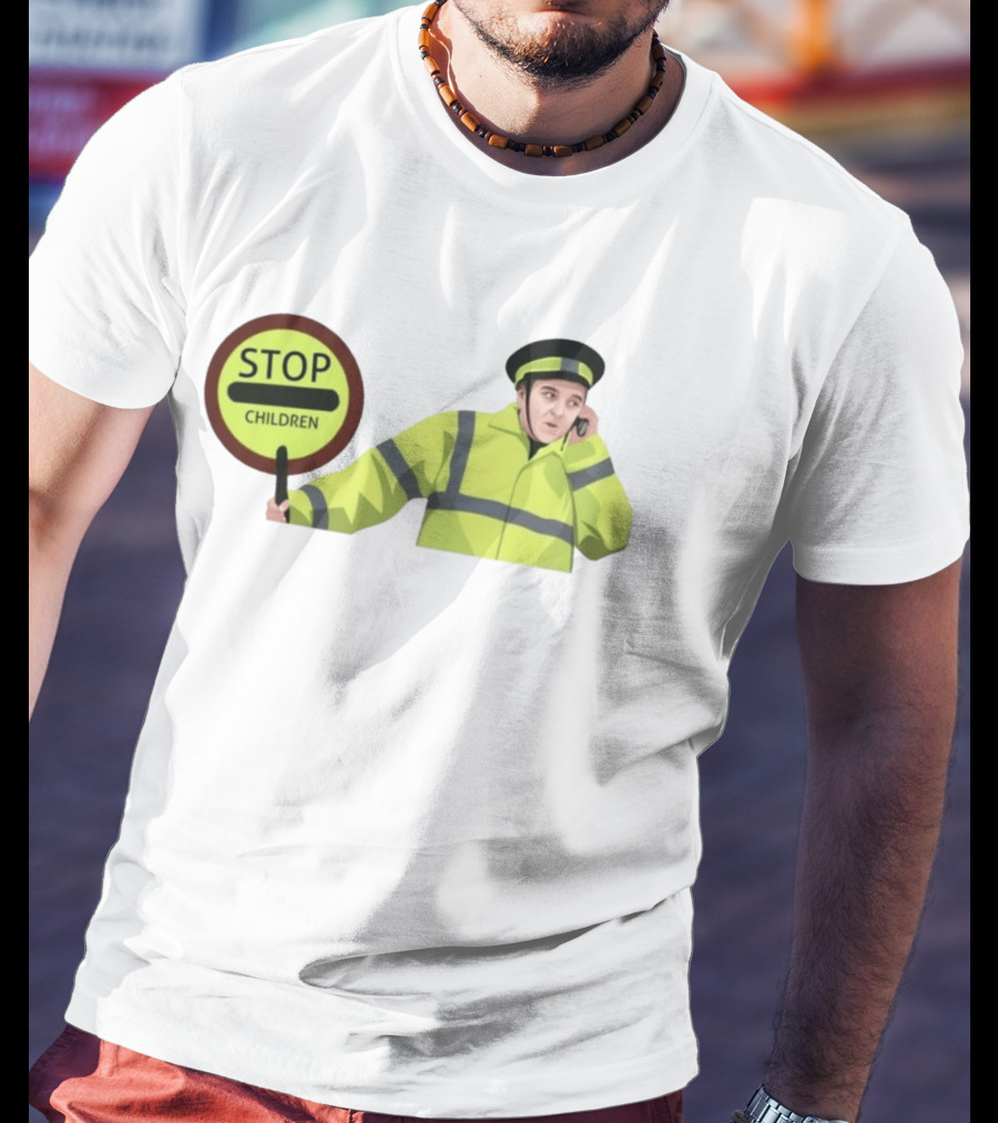 Line Of Duty Stop Children Max And Paddy Crossing Guard T-Shirt