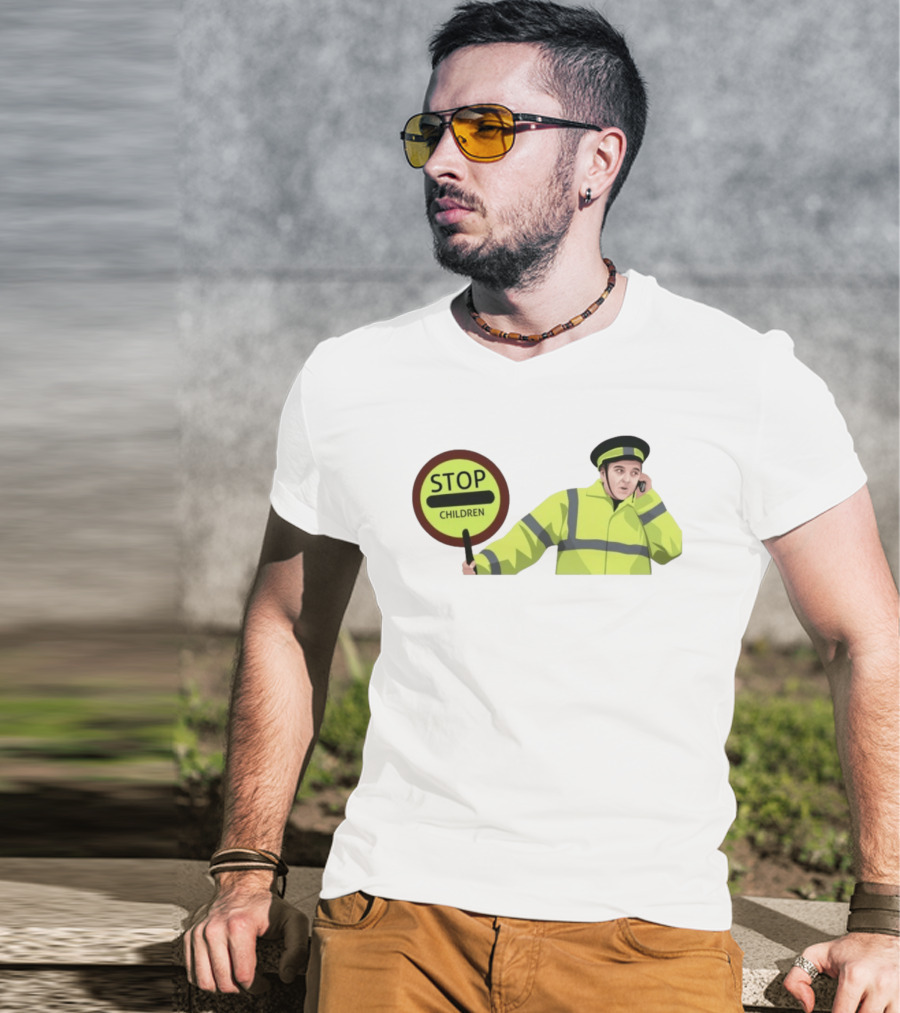 Line Of Duty Stop Children Max And Paddy Crossing Guard T-Shirt