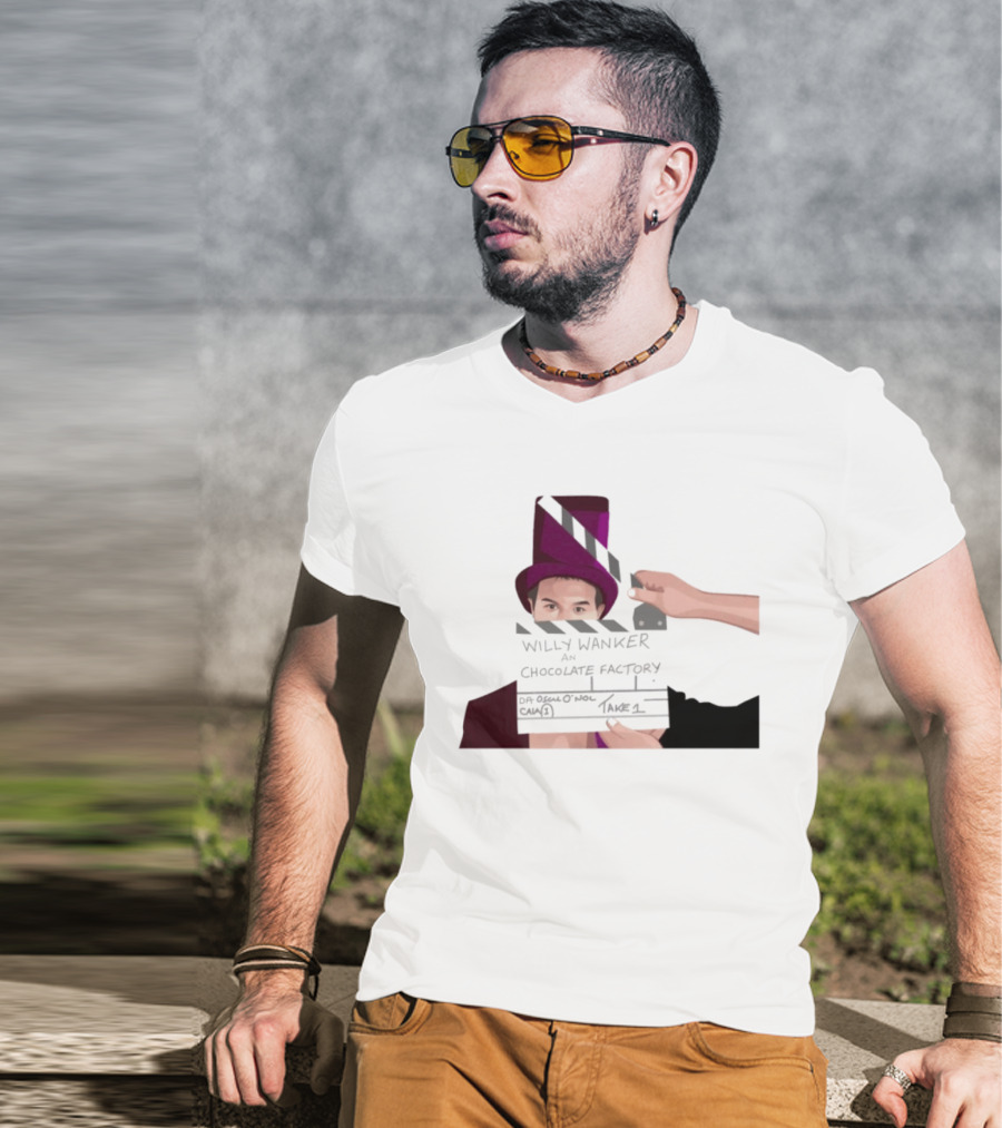 Max And Paddy Willy Wanker Chocolate Factory Movie Scene Take 1 T-Shirt