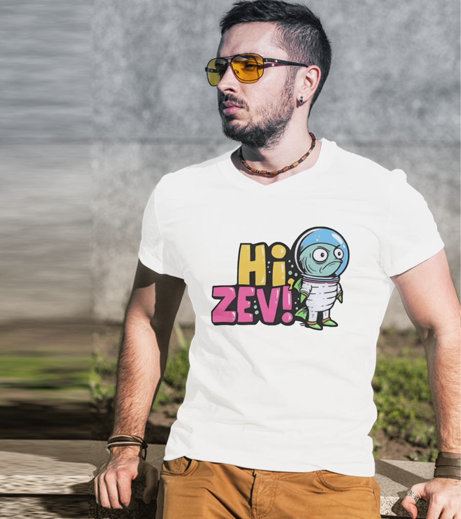 Hi Zev Astronaut Fish NBA New York Knicks Jalen Brunson Cartoon T-Shirt