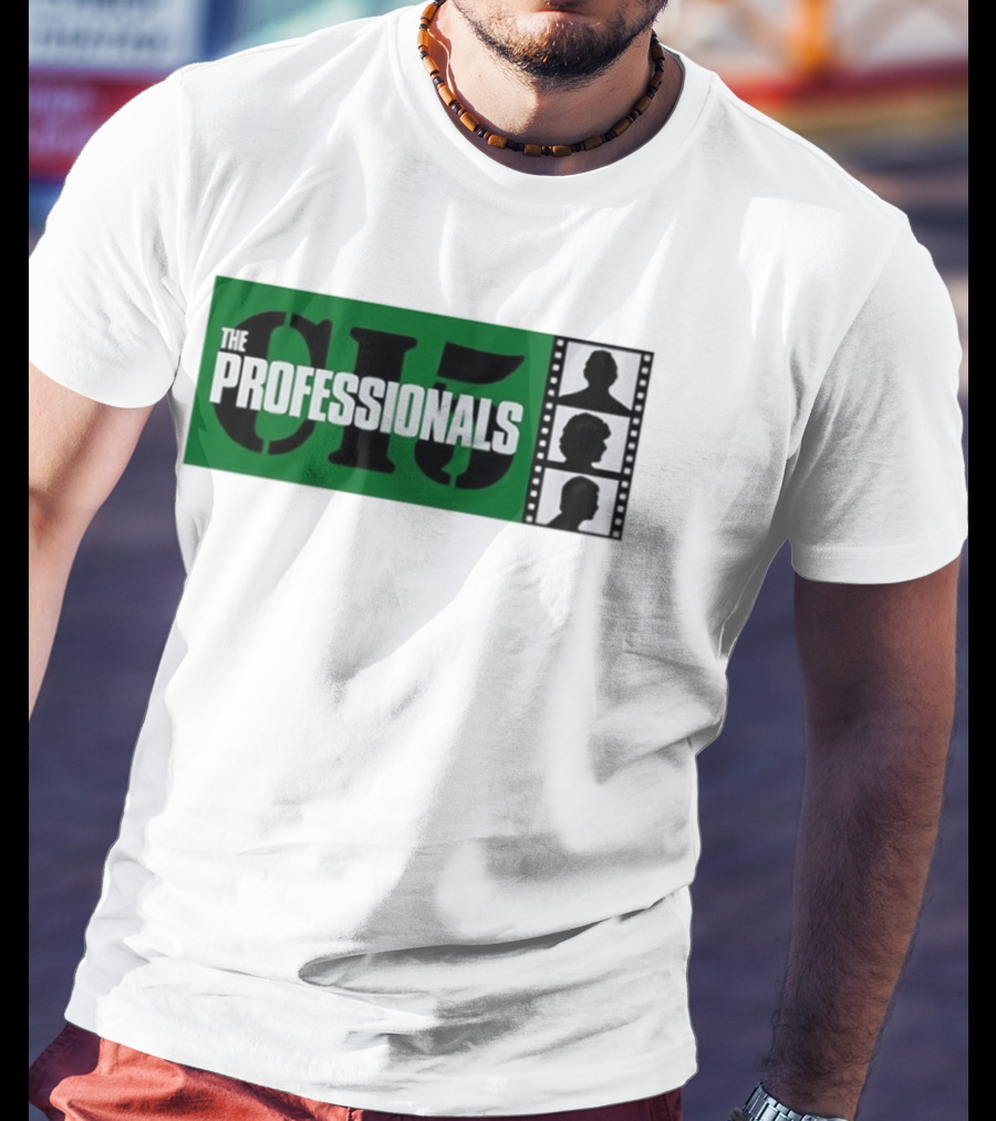 The Professionals CI5 TV Series Bodie Doyle Cowley Silhouette Film Strip T-Shirt