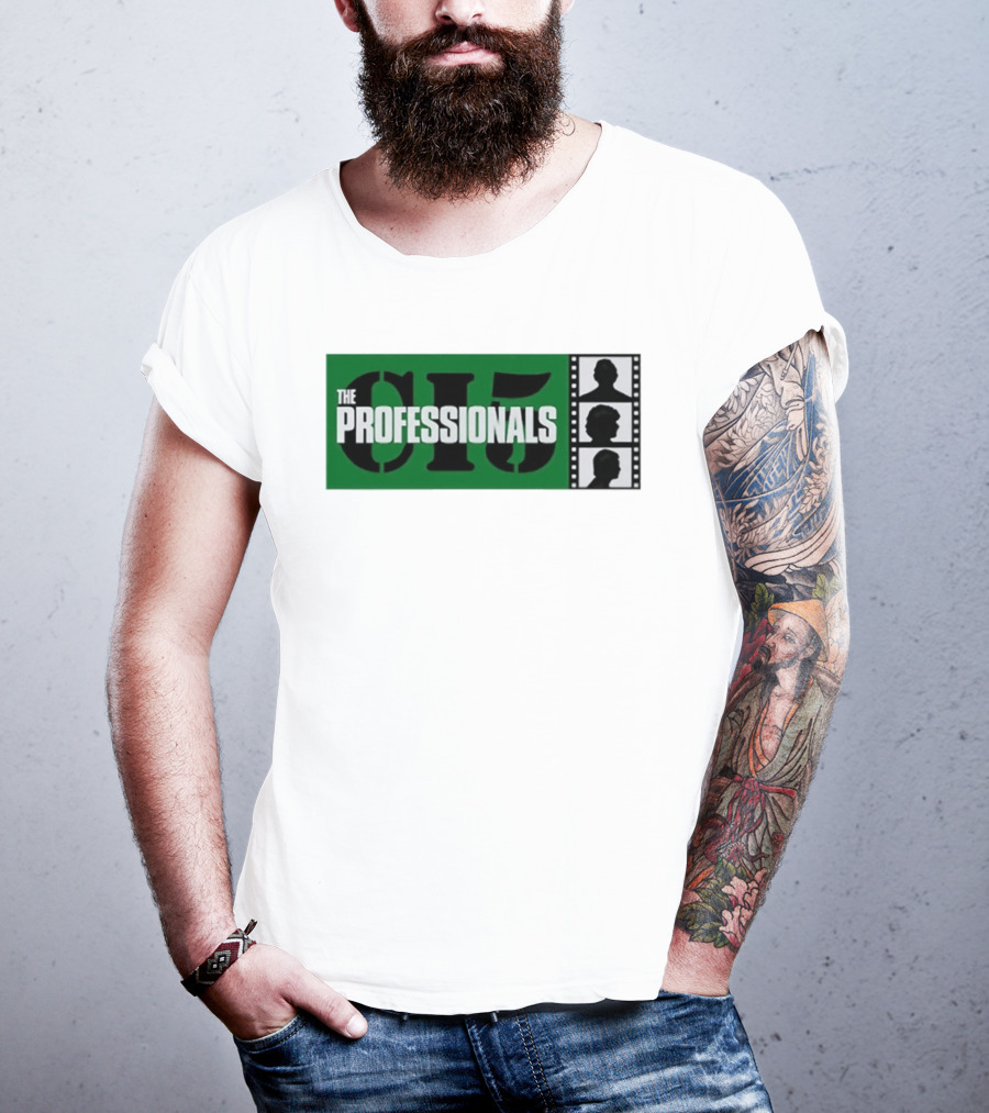 The Professionals CI5 TV Series Bodie Doyle Cowley Silhouette Film Strip T-Shirt