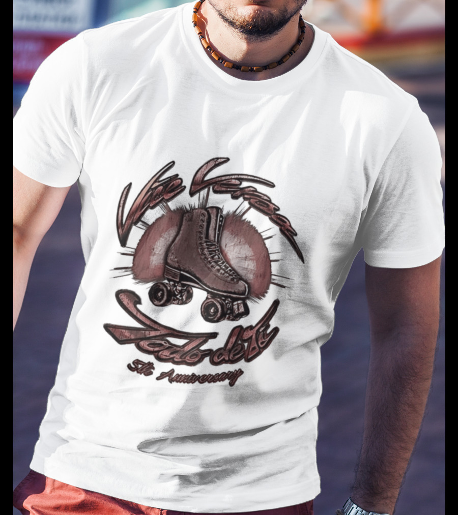 Vice Versa Todo De Ti 5th Anniversary Roller Skate Disco T-Shirt