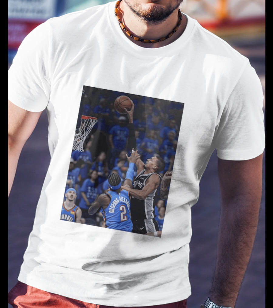 Victor Wembanyama Shai Gilgeous Alexander NBA Showdown San Antonio Spurs Vs Oklahoma City Thunder T-Shirt