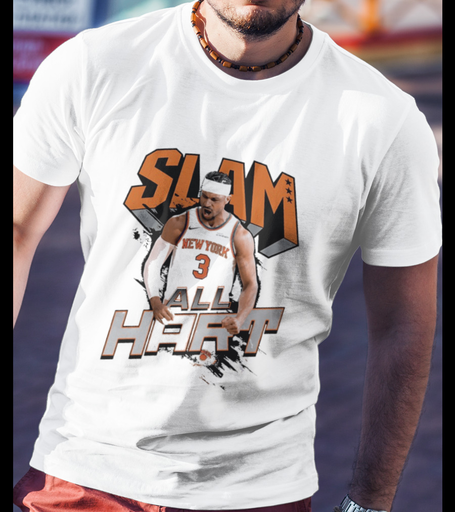 SLAM Josh Hart New York Knicks All Hart T-Shirt
