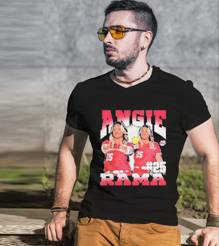 Angie Rama 25 Umass Athletics NCAA Softball T-Shirt