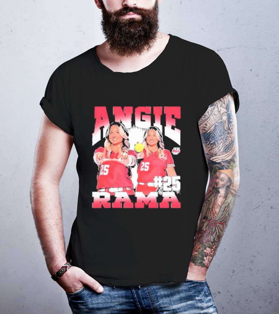 Angie Rama 25 Umass Athletics NCAA Softball T-Shirt