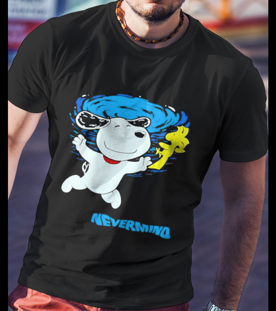 Snoopy Woodstock Nevermind Swimming Adventure T-Shirt