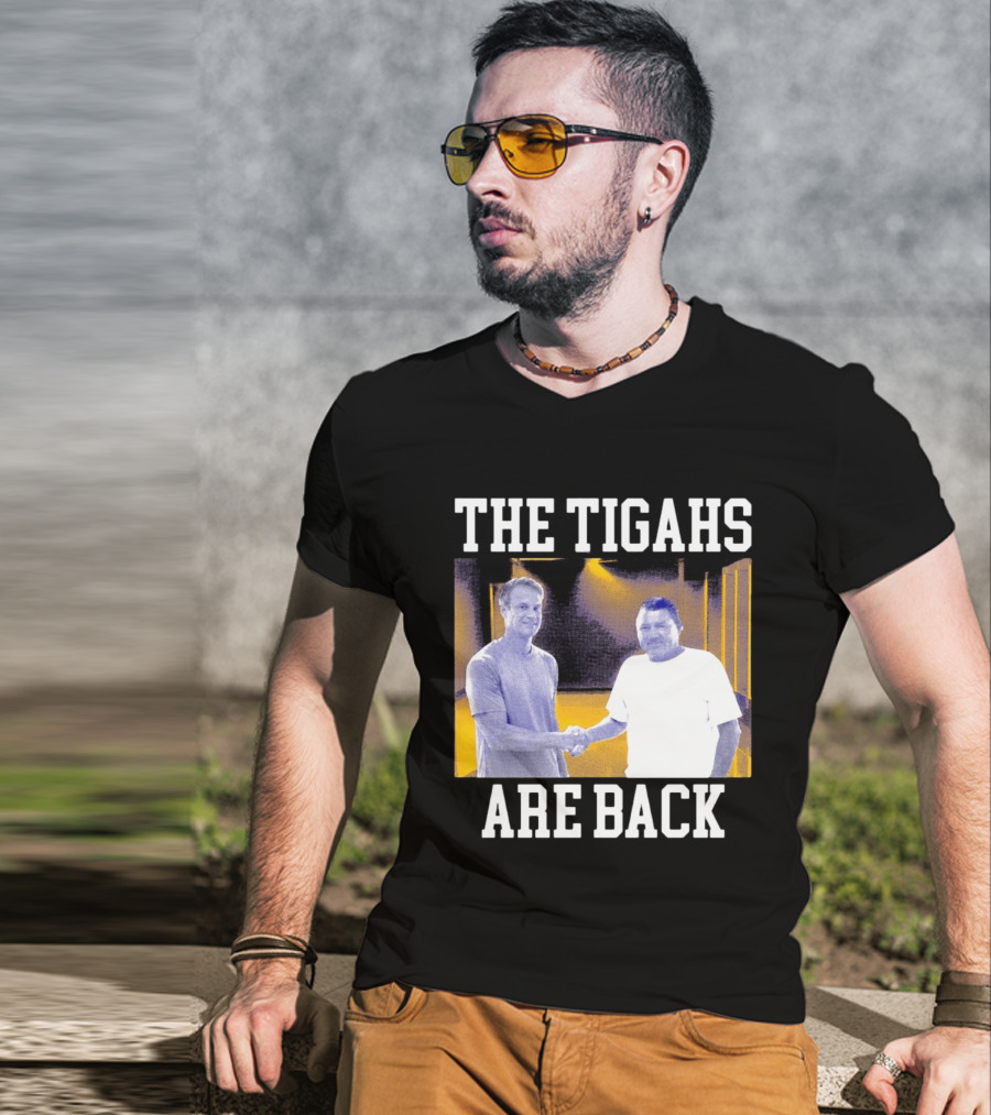 The Tigahs Are Back Brian Kelly Handshake T-Shirt