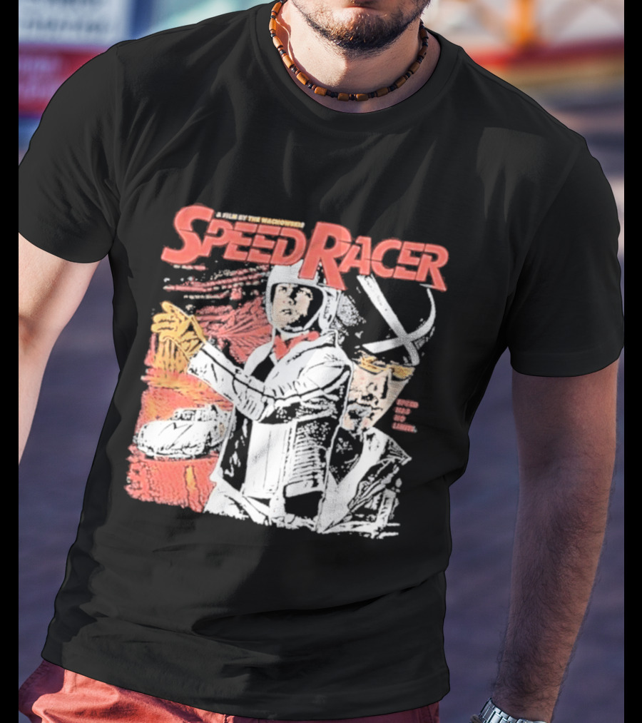 Speed Racer Movie Mach 5 Racer X Manga Style Wachowskis Film T-Shirt