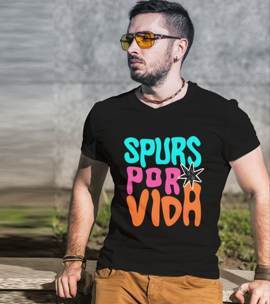 Spurs Por Vida San Antonio Basketball NBA 2026 T-Shirt