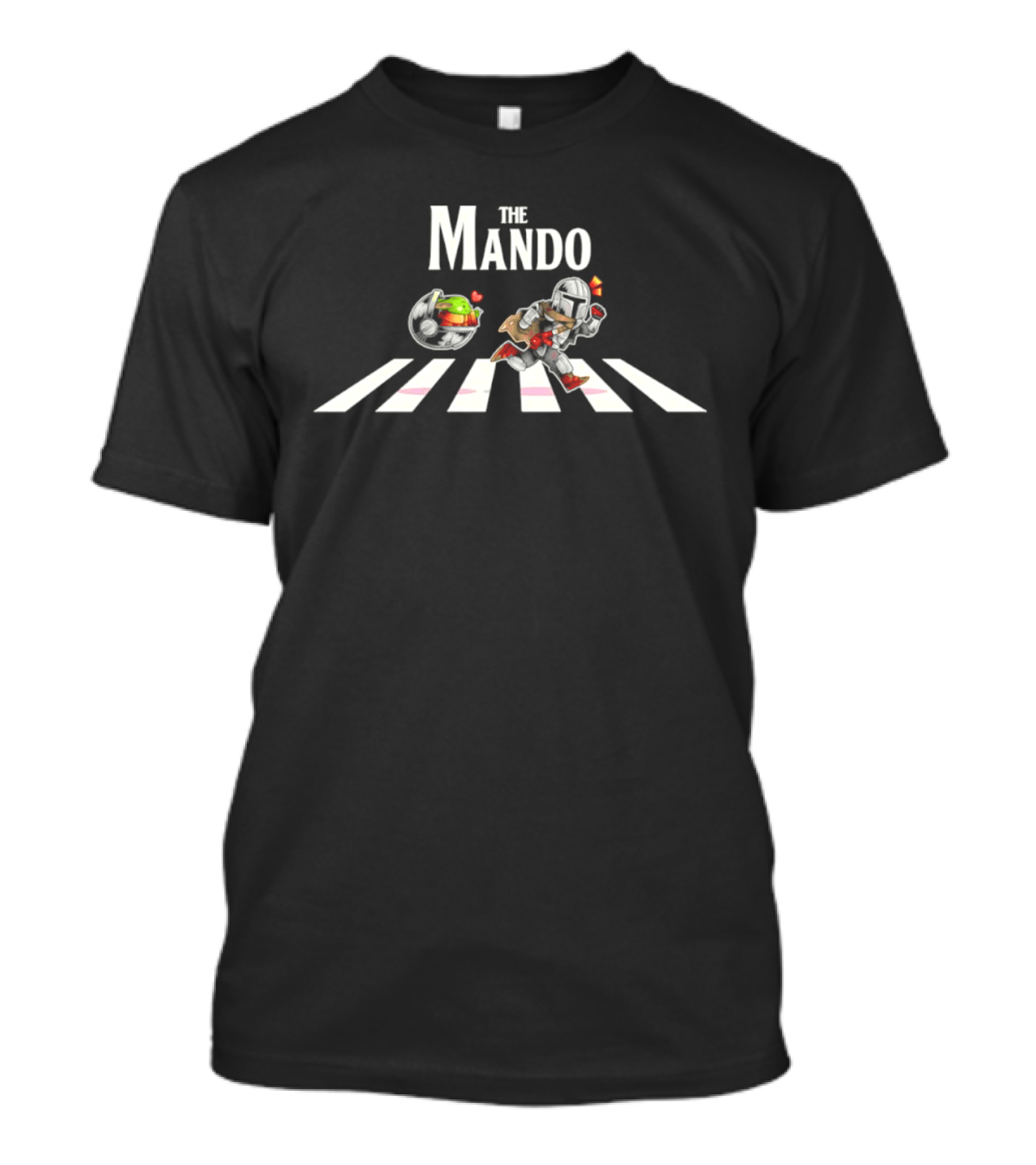 The Mando Grogu Star Wars Abbey Road T-Shirt
