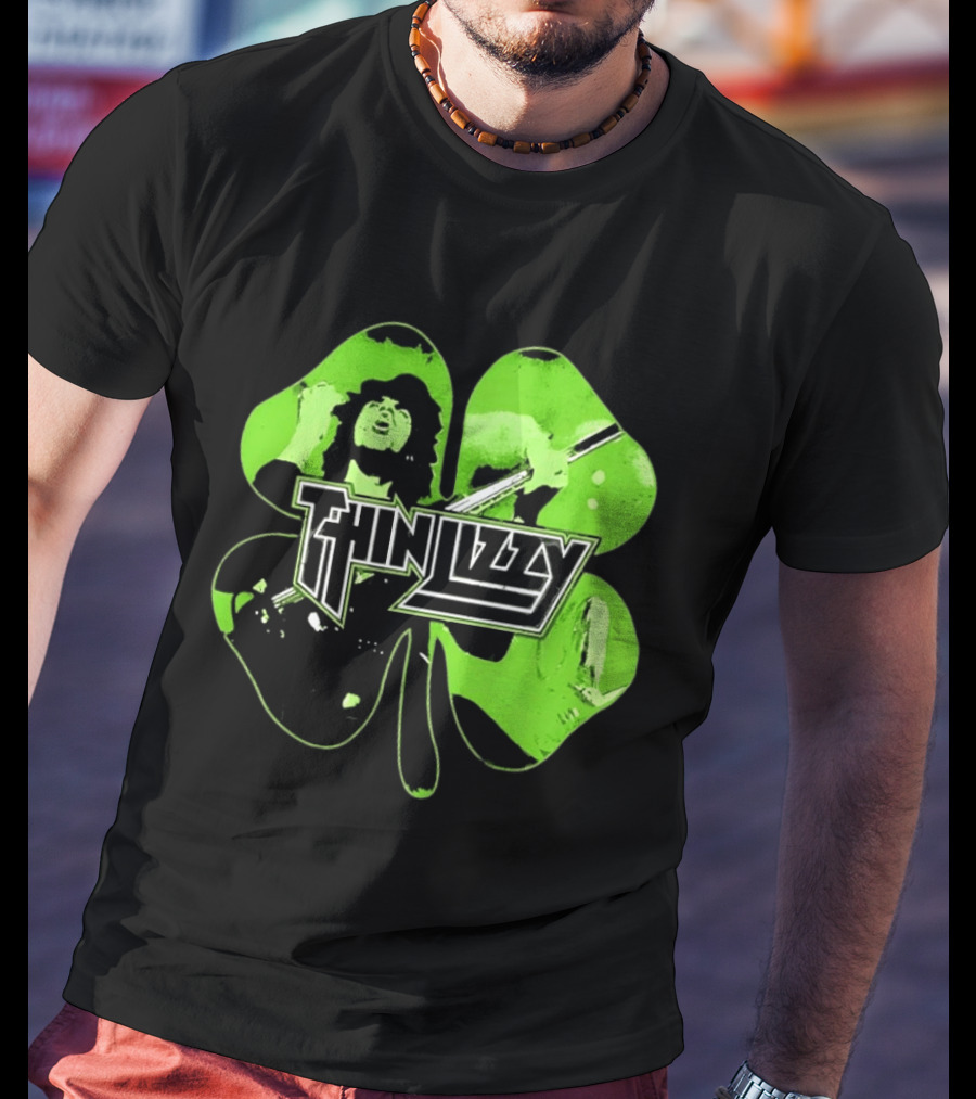 Thin Lizzy Irish Rock Band Green Clover St. Patrick's Day 2026 T-Shirt