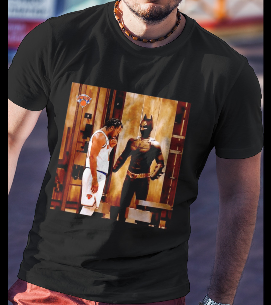 New York Knicks Jaylen Brunson Meets Batman Gotham T-Shirt