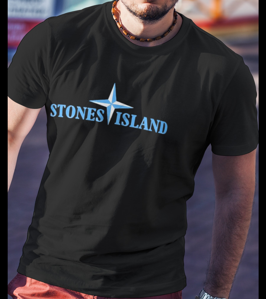 John Stones Island Blue Compass Star T-Shirt