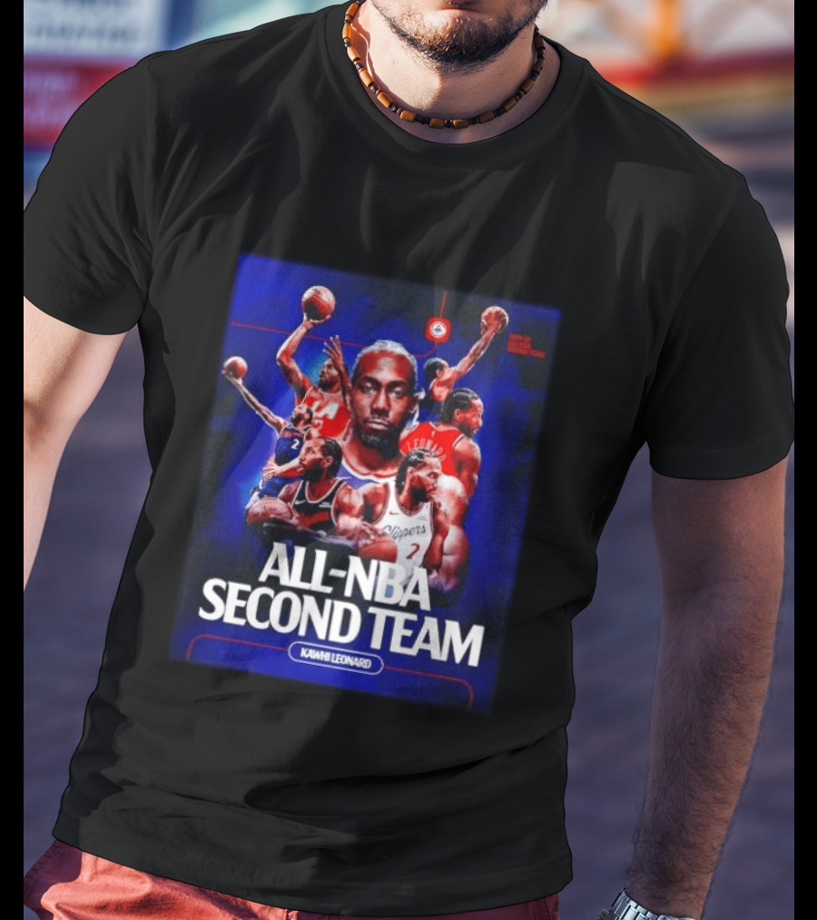 Kawhi Leonard Clippers All NBA Second Team Basketball Highlights T-Shirt