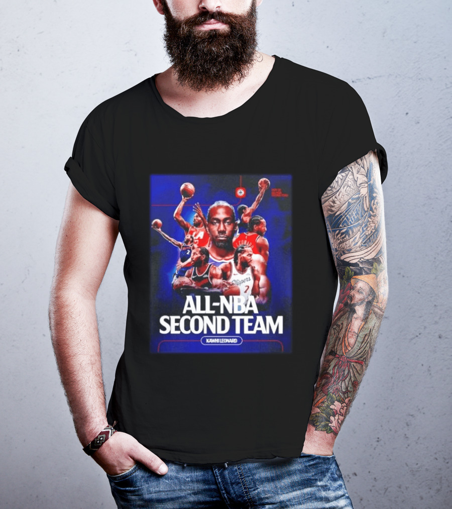 Kawhi Leonard Clippers All NBA Second Team Basketball Highlights T-Shirt