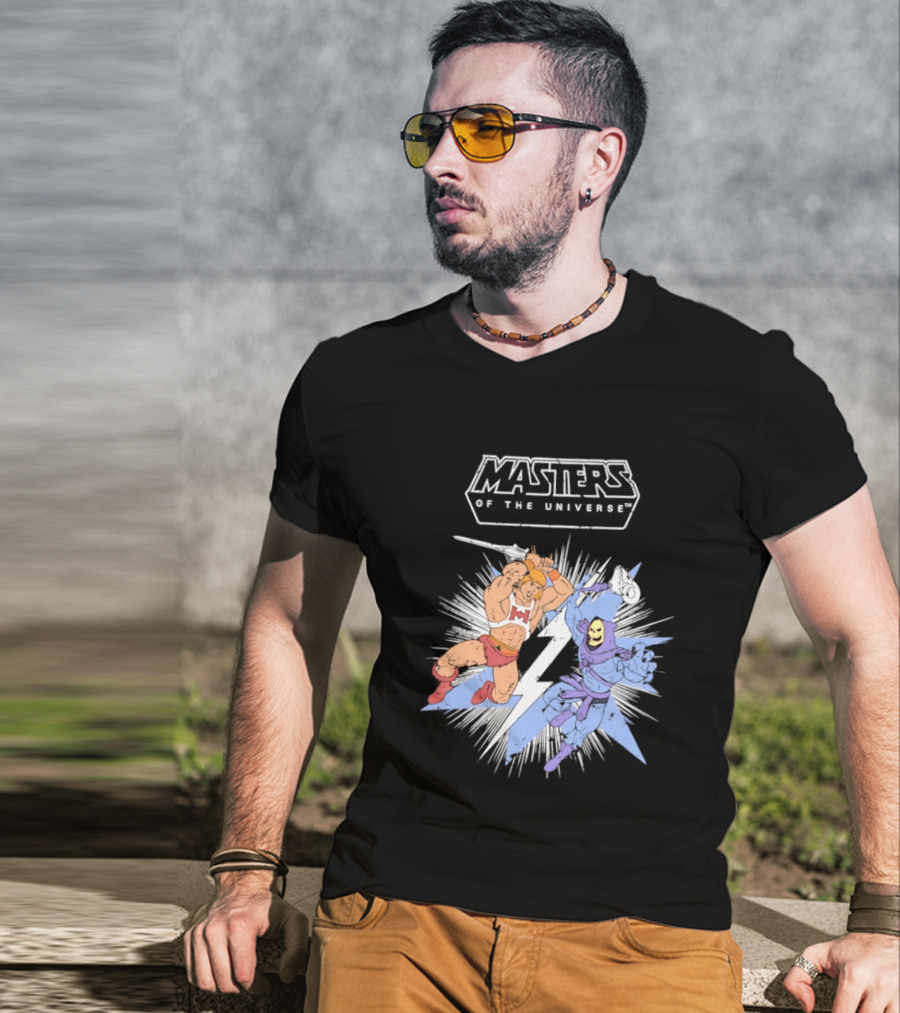 Masters Of The Universe He Man Vs Skeletor Epic Battle 2026 T-Shirt