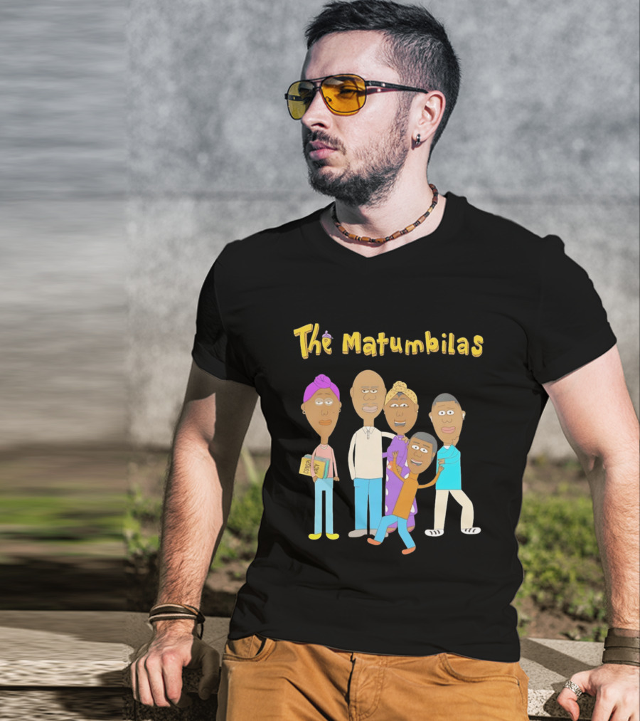 The Matumbilas Family Cartoon Conspiracy Animated Book Characters T-Shirt