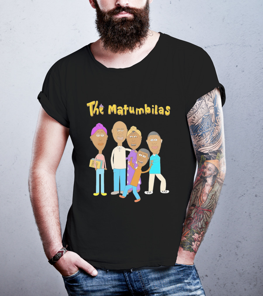 The Matumbilas Family Cartoon Conspiracy Animated Book Characters T-Shirt