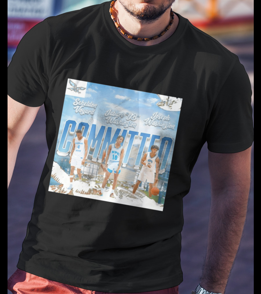 Committed Basketball Sheldon Voyard Jabari JB Washington Joseph Washington Nighthawk NPC T-Shirt