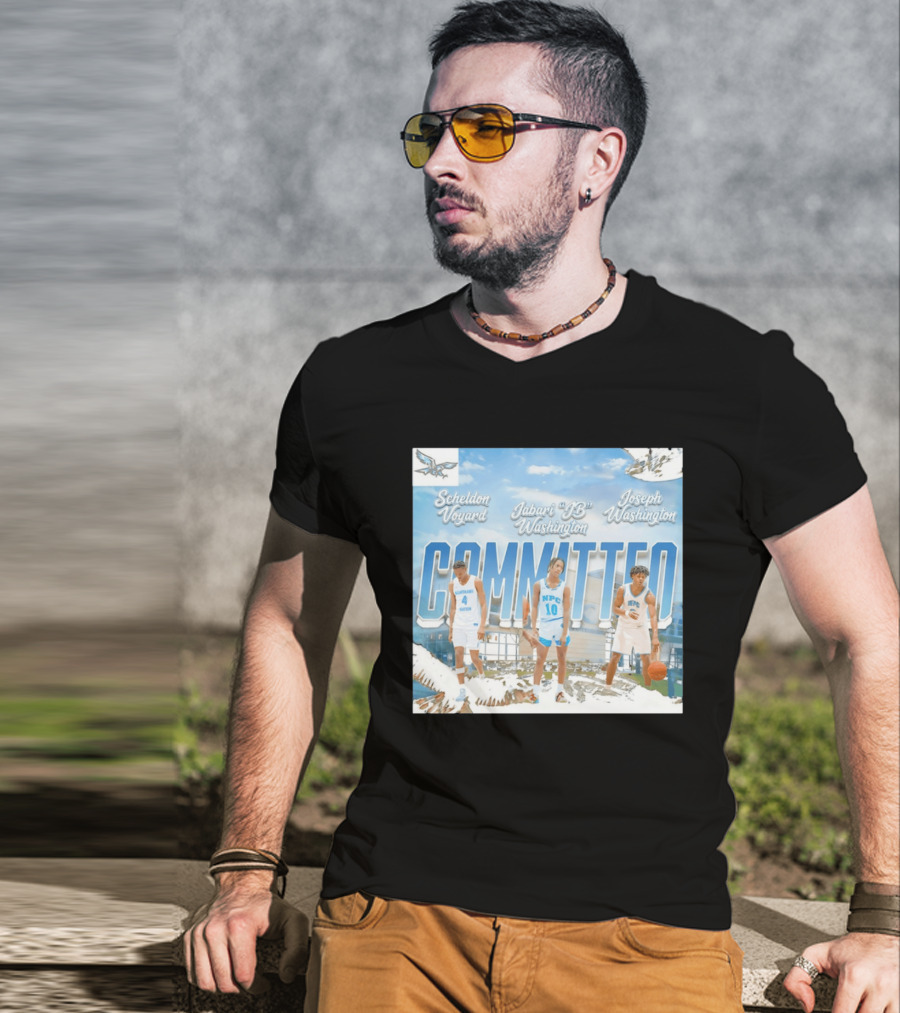 Committed Basketball Sheldon Voyard Jabari JB Washington Joseph Washington Nighthawk NPC T-Shirt