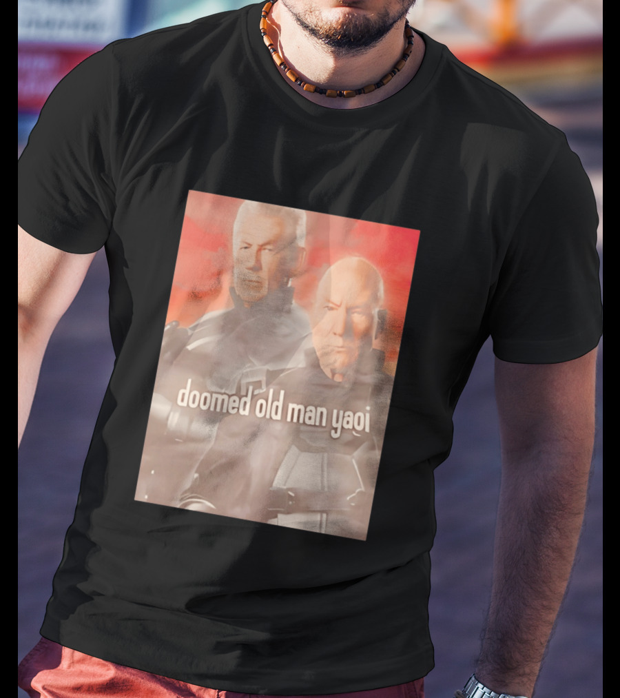 Ian McKellen Magneto Charles Xavier Doomed Old Man Yaoi X Men Movie T-Shirt