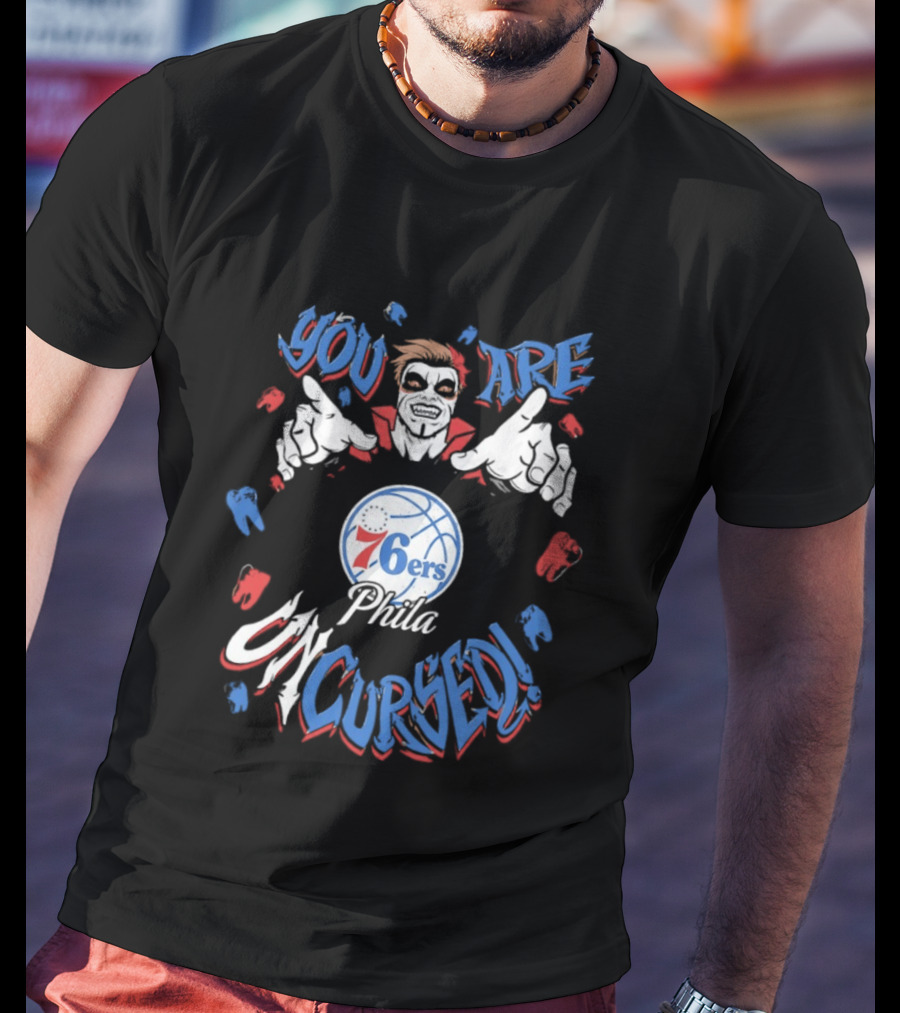 WWE Drops Danhausen X Philadelphia 76ers Phila You Are Uncursed T-Shirt