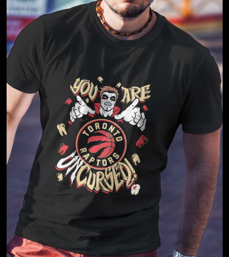 Toronto Raptors You Are Uncursed Danhausen WWE Collaboration T-Shirt