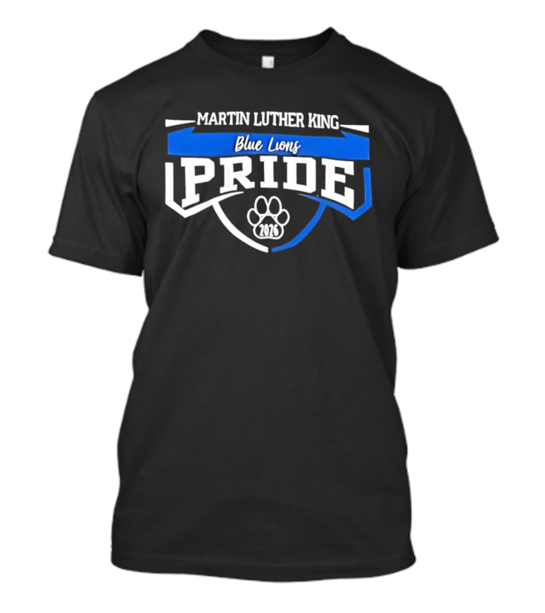 Martin Luther King Blue Lions Pride 2026 Paw T-Shirt