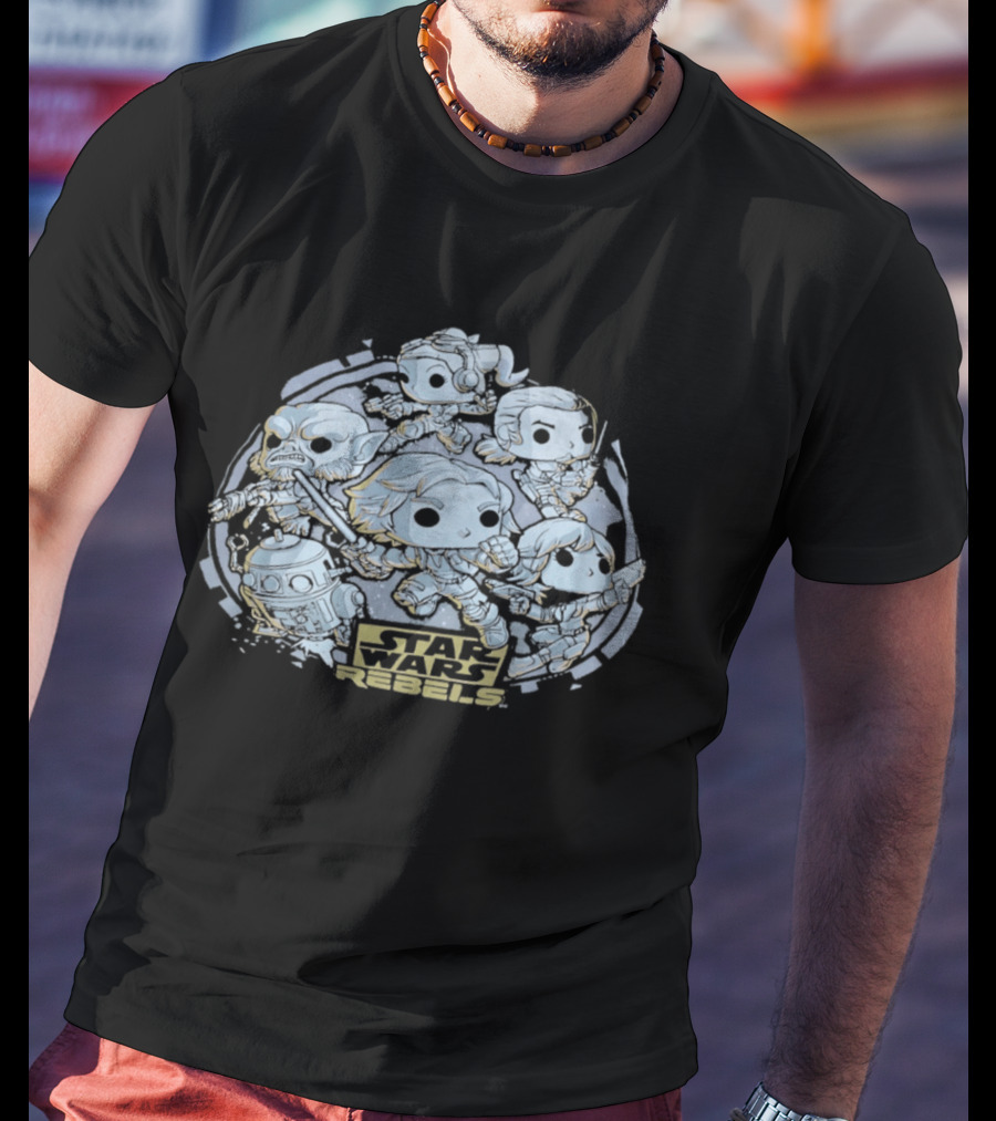 Star Wars Rebels Ghost Crew Funko Pop Figures Collection T-Shirt