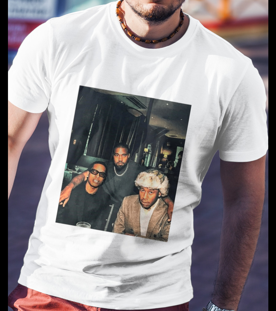 Kanye West Tyler The Creator A$AP Rocky Iconic Photo Collaboration T-Shirt