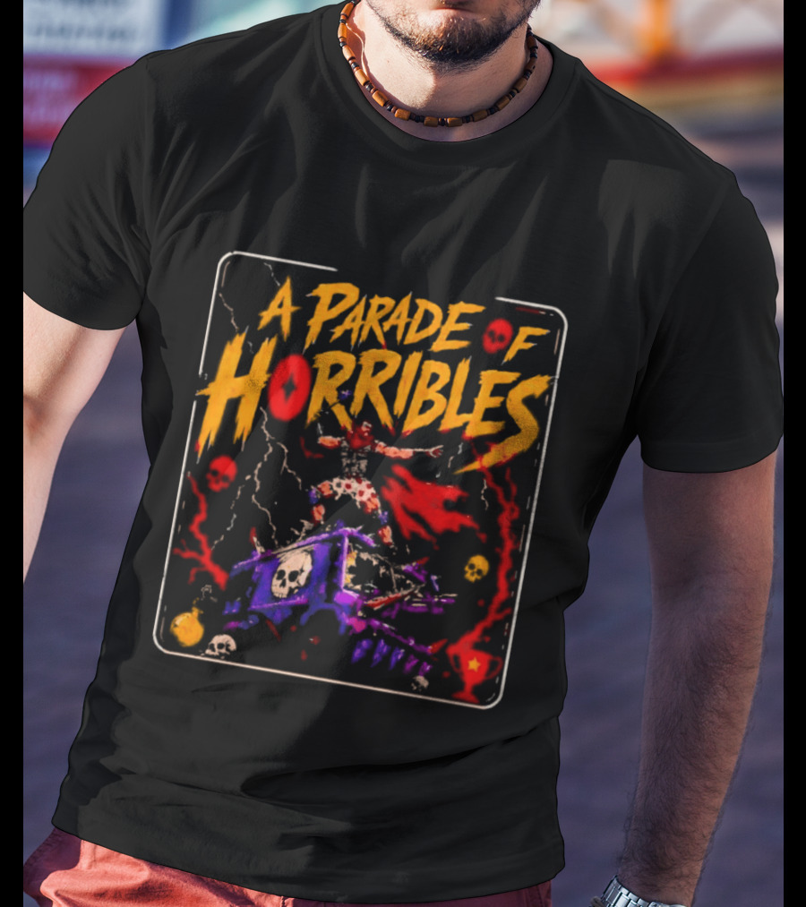 A Parade Of Horribles Warrior Skulls Fantasy Metal T-Shirt