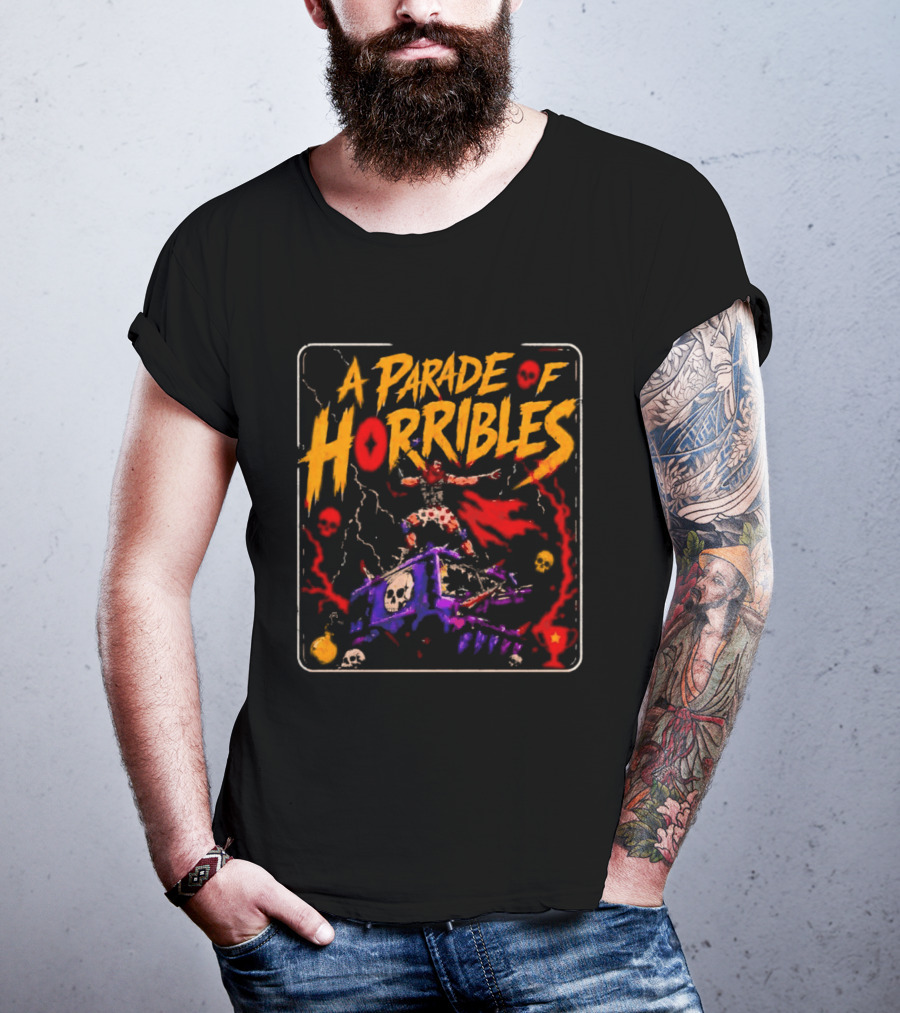 A Parade Of Horribles Warrior Skulls Fantasy Metal T-Shirt