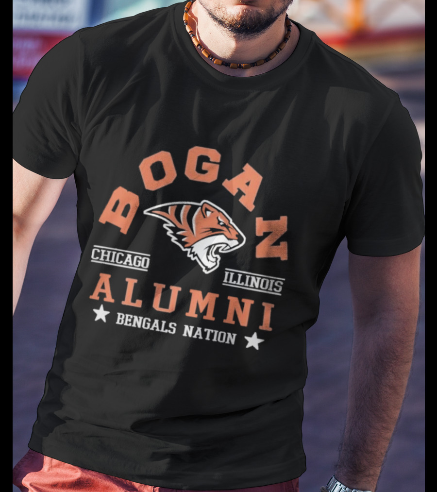 Bogan Chicago Illinois Alumni Bengals Nation T-Shirt