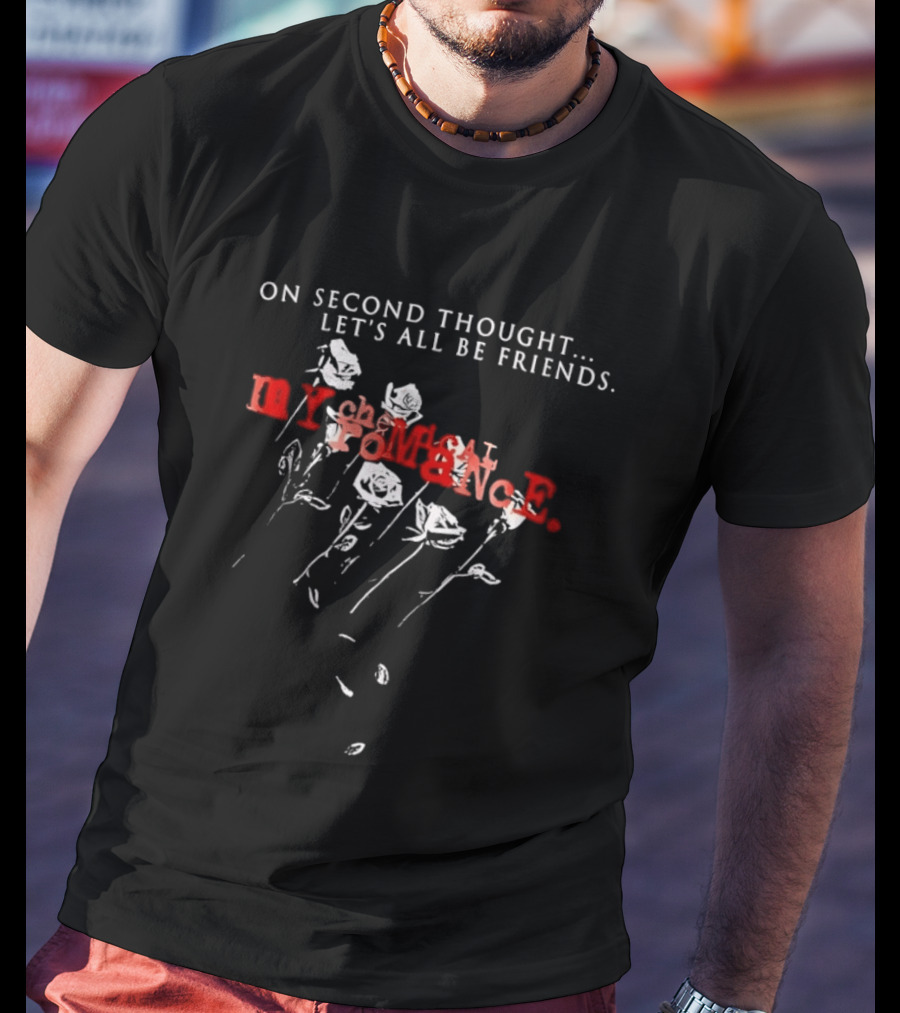 My Chemical Romance On Second Thought Let's All Be Friends Roses T-Shirt