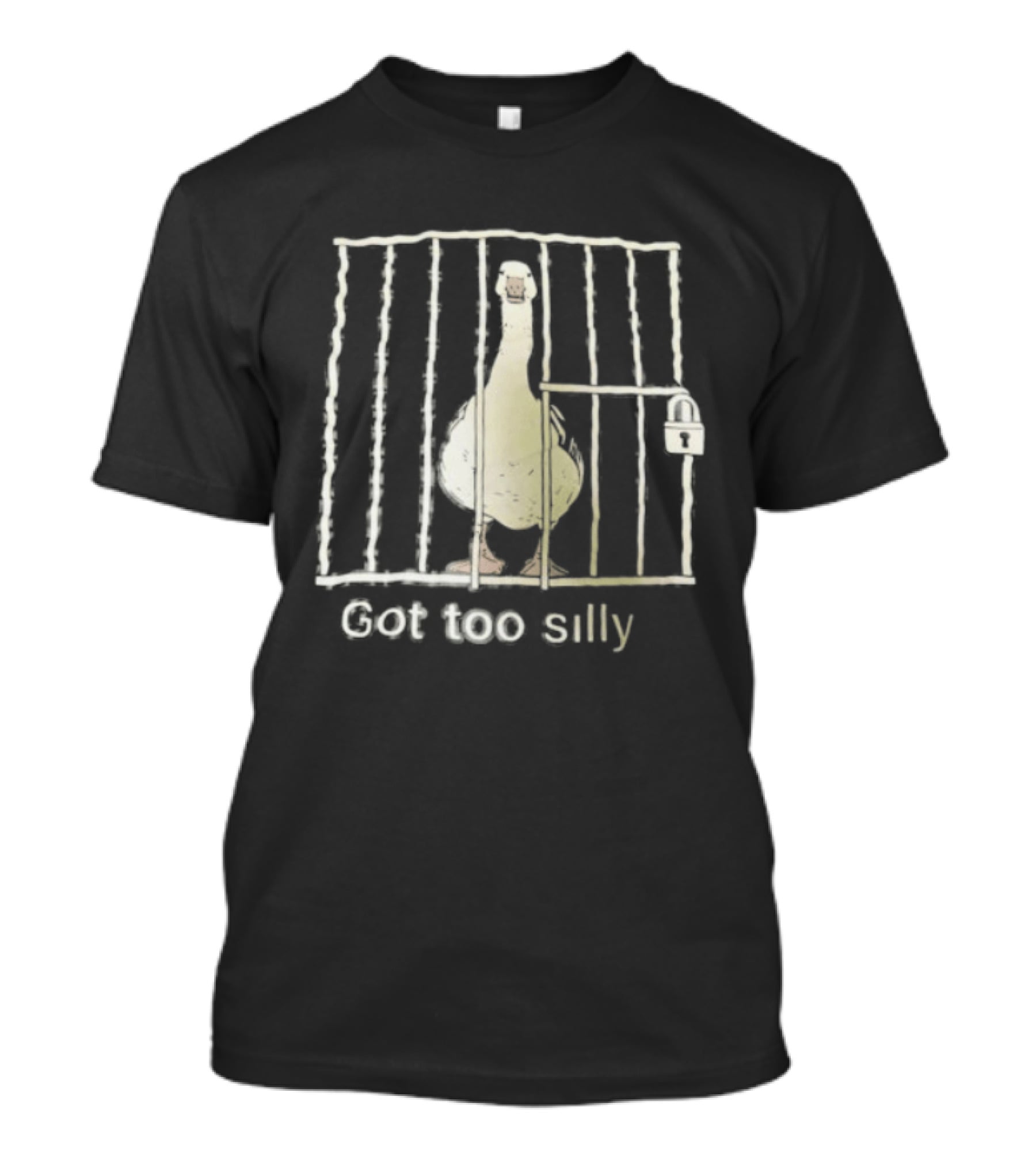 Goose Got Too Silly Jailbird Humor T-Shirt