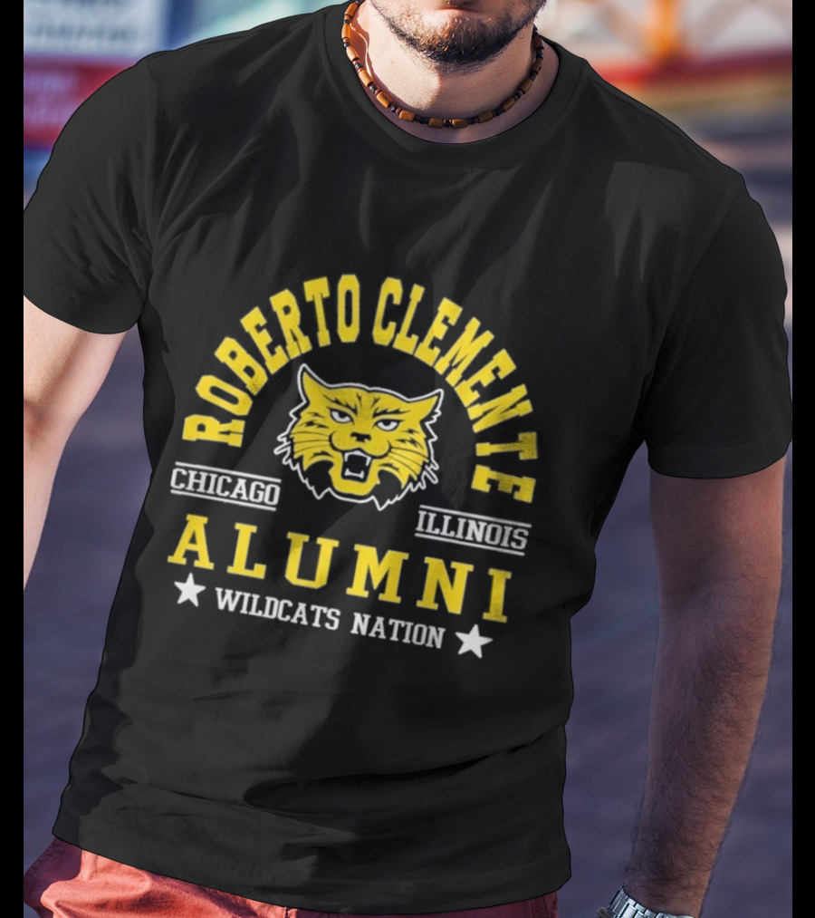 Roberto Clemente Chicago Illinois Wildcats Alumni Nation T-Shirt