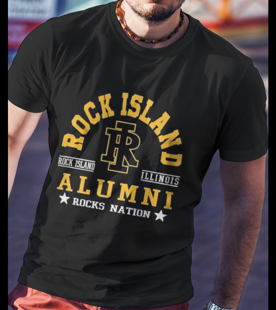 Rock Island Illinois Alumni Rocks Nation IR T-Shirt