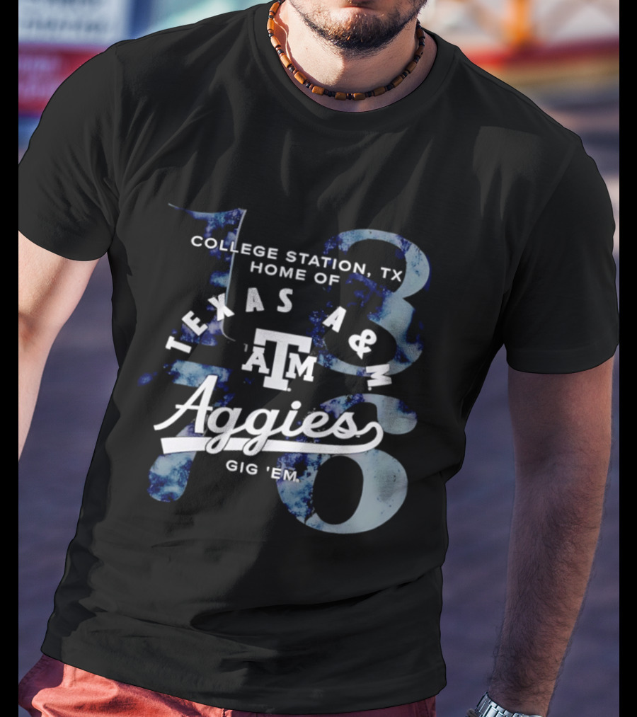 Texas A&M Aggies Gig 'em College Station TX Home Of 1876 T-Shirt