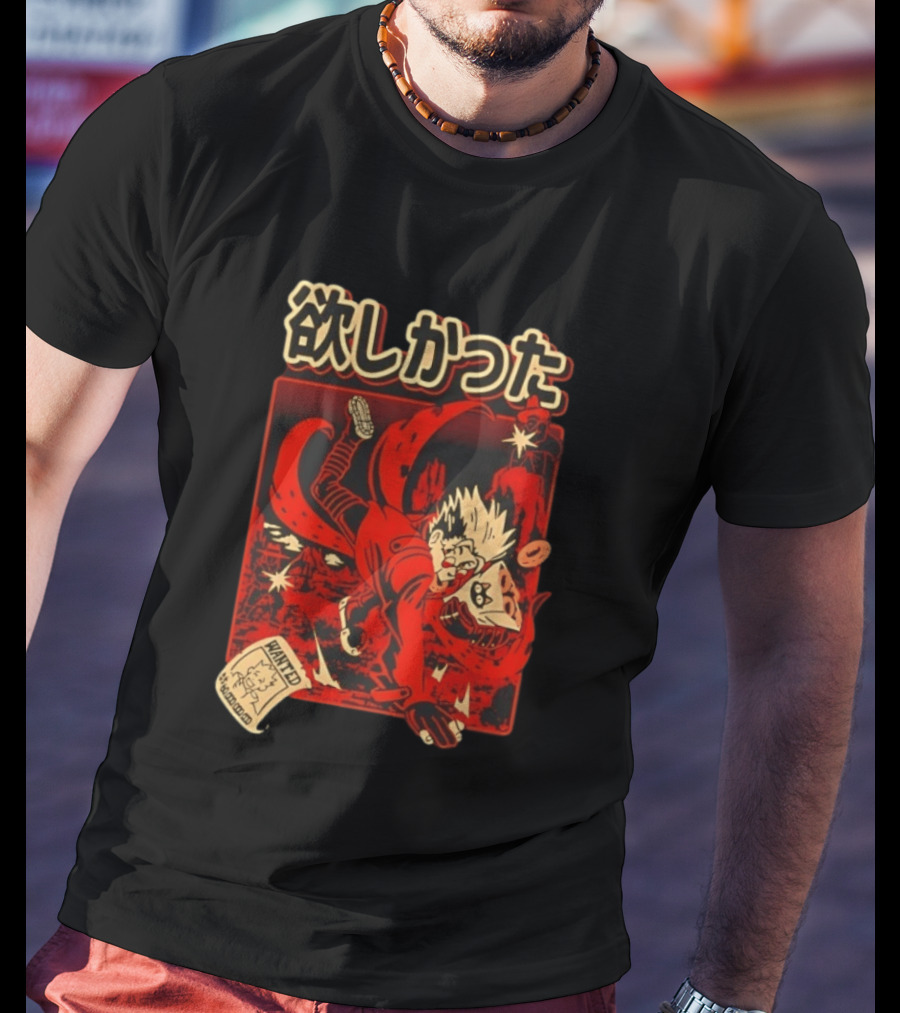 Vash The Stampede Wanted Love Peace Donuts T-Shirt