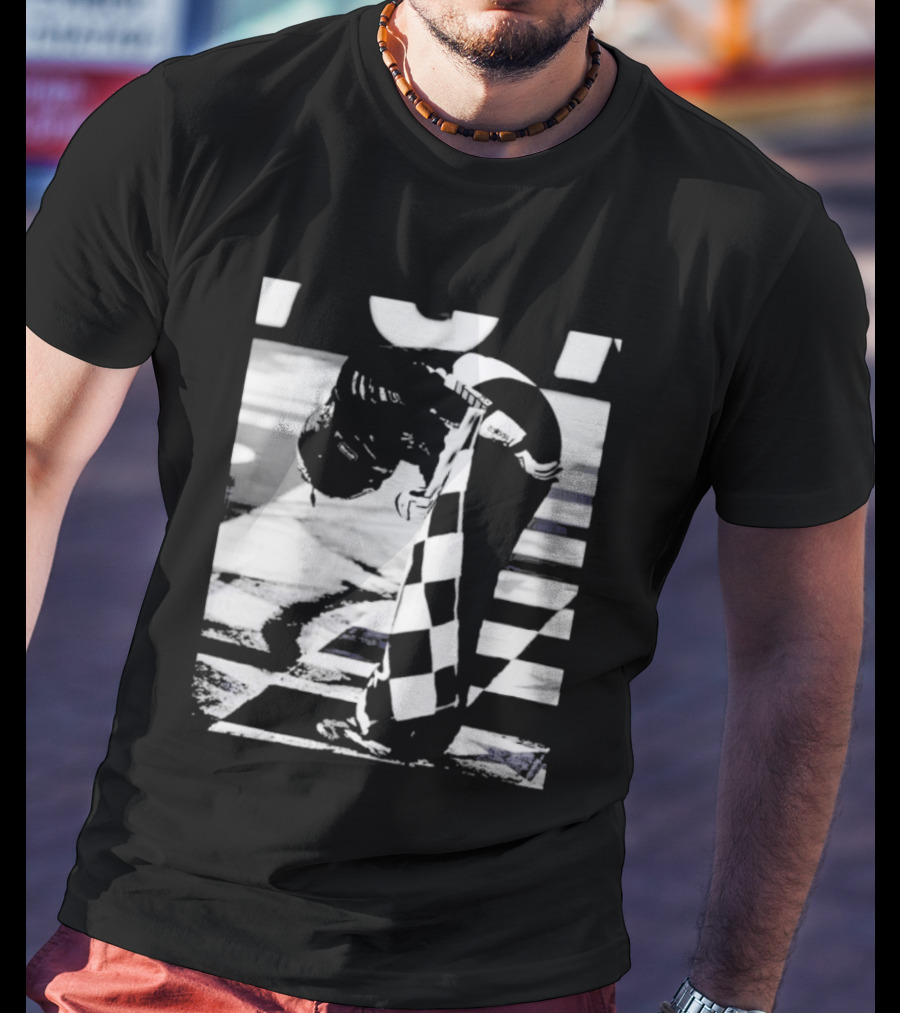 Kyle Busch NASCAR The Final Bow Checkered Flag Racing Victory Moment T-Shirt